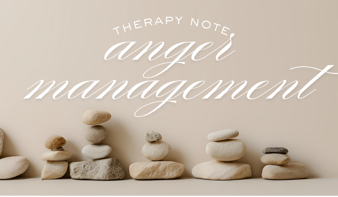 Therapy Note anger management