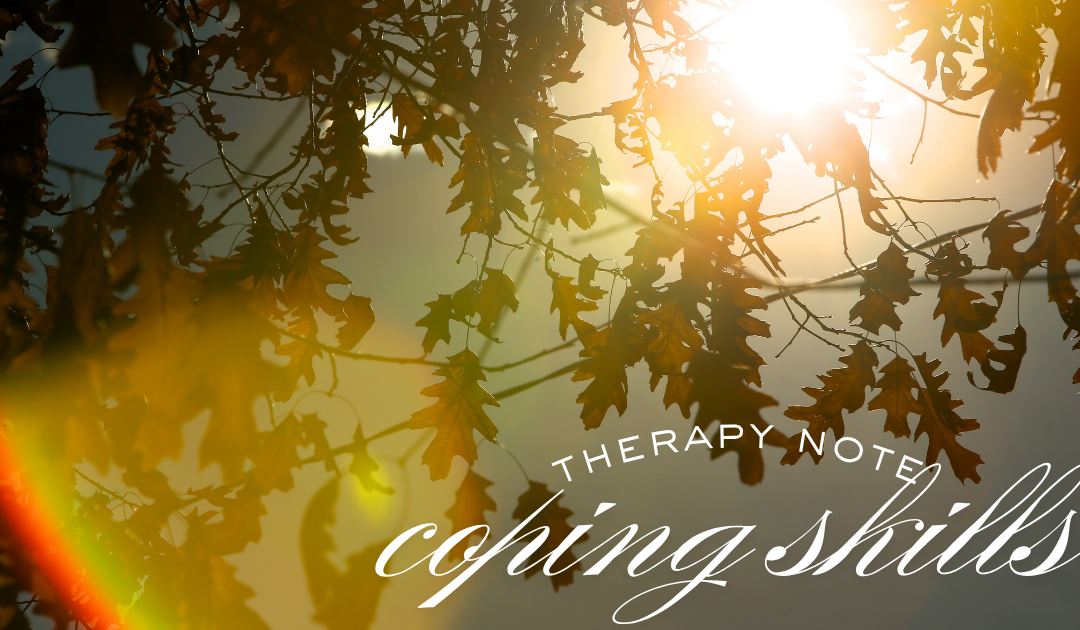 Therapy Note Coping Skills
